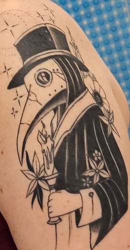 Customer photo review of Painless Tattoo Numbing Cream