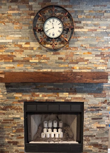 Customer photo review of Distressed Mantels