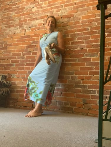 Customer photo review of Ariel Mesh Dress by Aston Studio - RENTAL