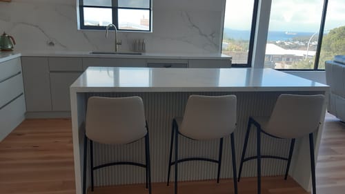 Customer photo review of Fletcher Bar Stool "Create Your Own"