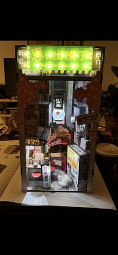 Customer photo review of Omoide Yokocho Book Nook Kit
