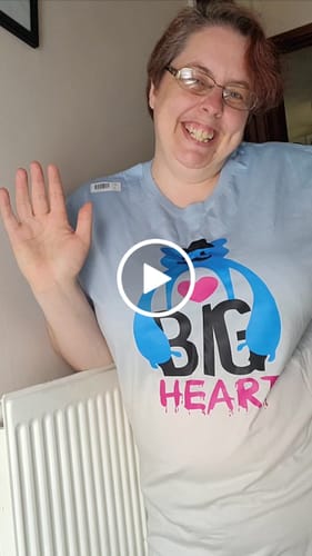 Customer video review of Unisex organic dip-dye t-shirt