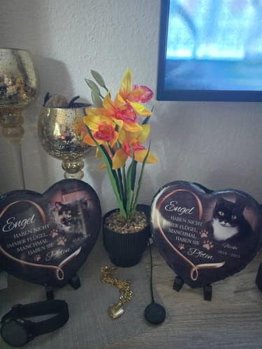 Elisabeth H. review of Engel haben Pfoten - Individuelles Schieferherz image 1 out of 1