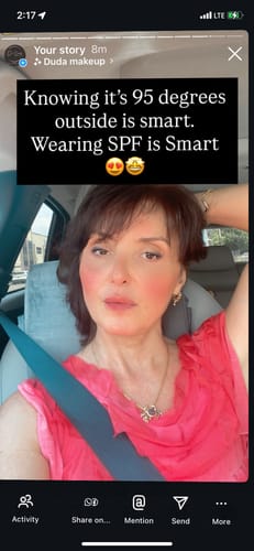 Customer photo review of Instant Dye Shampoo