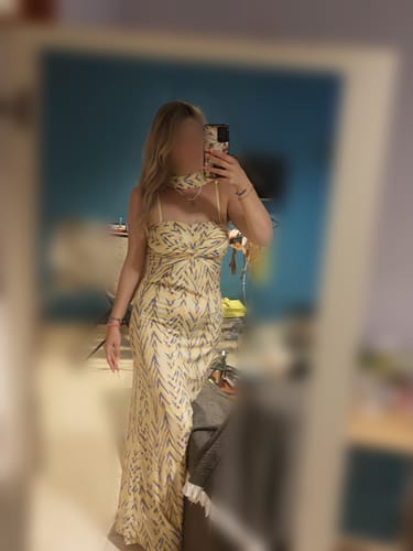 Customer photo review of Maxi φόρεμα με μαντήλι με print