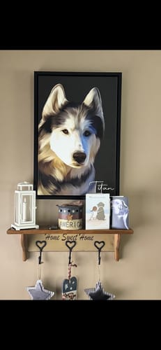 Customer photo review of Pet Art Canvas Wrap