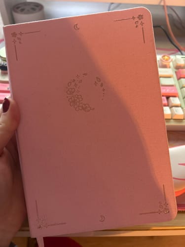 Customer photo review of Tsuki ‘Sakura Moon’ Limited Edition Bullet Journal ☾