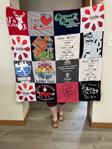 Customer photo review of Premium T Shirt Quilt
