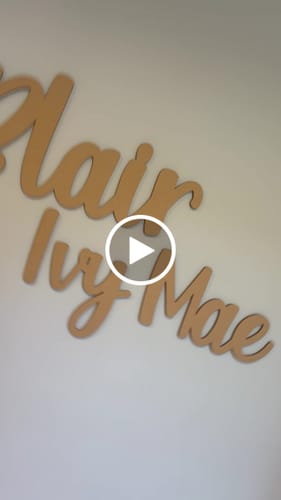 Customer video review of Wall Name Plaque Free Personalisation Nude