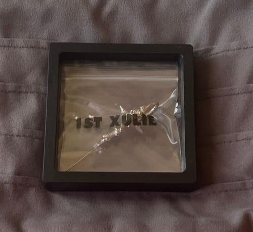 Customer photo review of "Taboo Rose" Platinum Plated Edgy Sword Threader Needle Piercing Earring