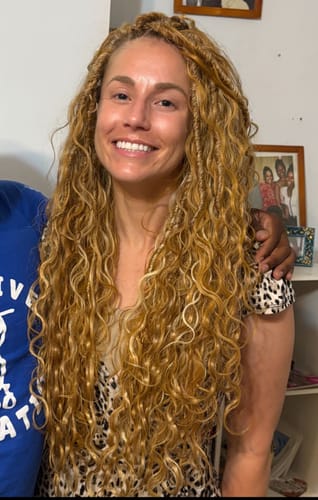 Customer photo review of Freetress Pre-Looped Crochet Braids - 3X BORA BORA BOHO LOCS 22"