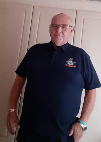 Customer photo review of RAF Veteran Polo Shirt