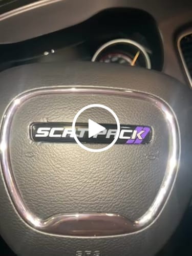 Customer video review of "Scat Pack" Steering Wheel Center Badge