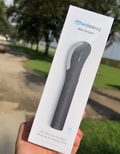 Customer photo review of Achedaway Mini Scraper:On-the-Go heated muscle scraping tool
