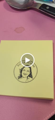 Customer video review of Face Stamp - Self-Inking Stamp﹘AU