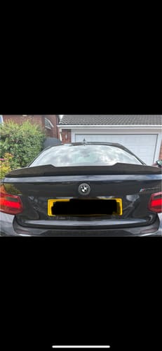 Customer photo review of MHC+ BMW M2/2 Series Ducktail Rear Spoiler In Pre Preg Carbon Fibre (F22/F87)