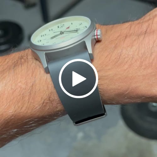 Customer video review of W.O.E. FKM Rubber Watch Strap