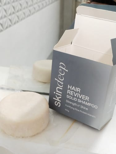 Customer photo review of HAIR REVIVER - Rice Protein Solid Shampoo