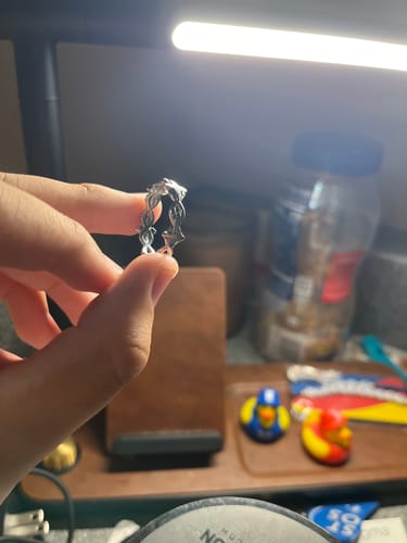Customer photo review of BARBED WIRE RING