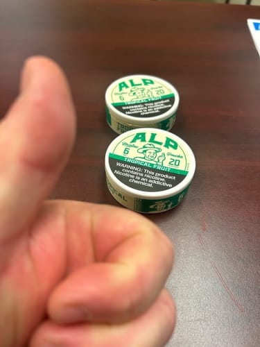 Customer photo review of Tropical Fruit Nicotine Pouches