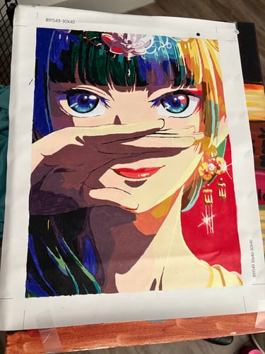 Customer photo review of The Apothecary Diaries: Maomao - Anime Paint By Numbers Kit