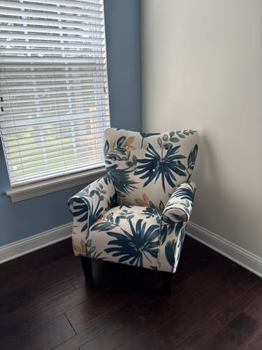 Customer photo review of Allston High Back Upholstered Accent Armchair