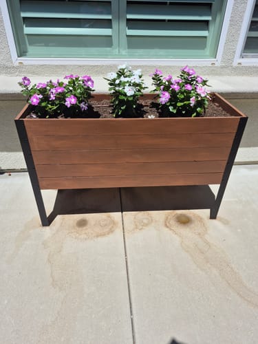 Customer photo review of 18" x 48" Raised Garden Bed - 30" TALL