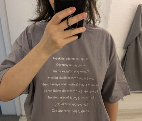 Customer photo review of Unisex oversized t-shirt