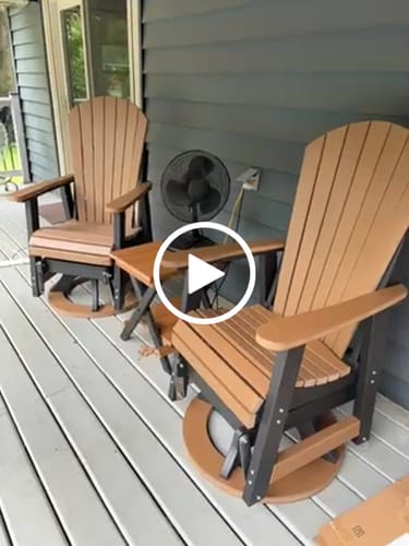 Customer video review of Original Adirondack Swivel Glider