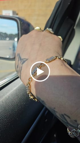 Customer video review of 10K YELLOW GOLD 2.50 CARAT NATURAL DIAMOND 10.73 GRAMS 7 INCHES 6 MM WOMEN BRACELET