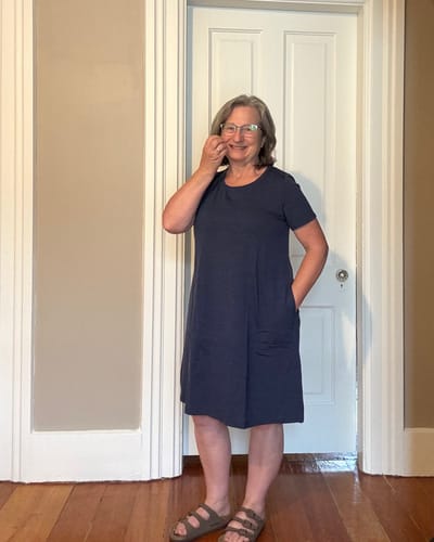 Customer photo review of Georgie Dress • Final Sale Deals! - Twilight Storm