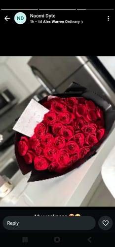 Customer photo review of Red Rose Bouquet