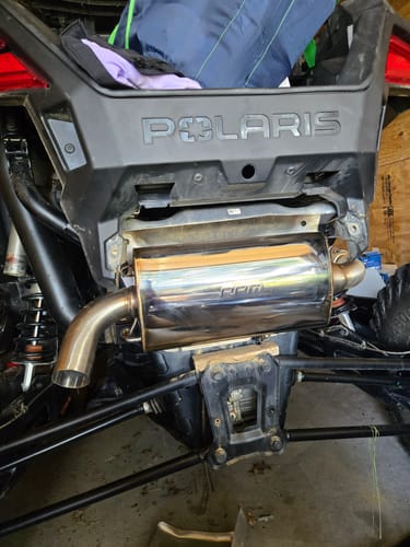 Customer photo review of RPM 2020-2025 Polaris RZR PRO XP & Turbo R / Pro S Sport Muffler, Slip-On Catless Sport Muffler