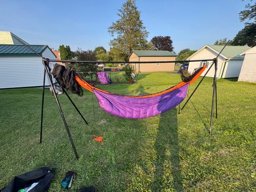 Customer photo review of Turtlebug Camper Hammock Stand