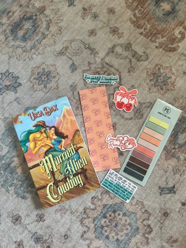 Customer photo review of blind date with a book - ALIEN COWBOY