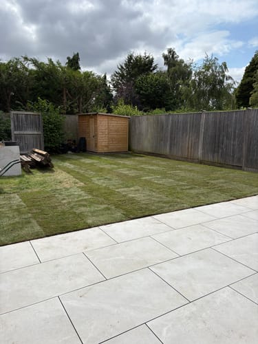 Customer photo review of Bahama - White Porcelain Paving Tiles - 900 x 600 x 20mm