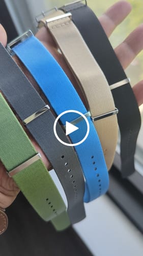 Customer video review of Olive Green Nylon Watch Strap