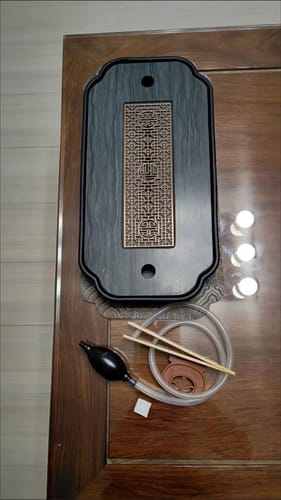 Customer photo review of Black Ceramic Samll Gongfu Tea Tray