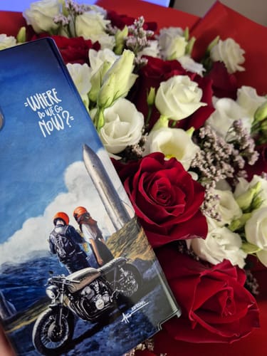 Customer photo review of Marškinėliai WHERE DO WE GO NOW