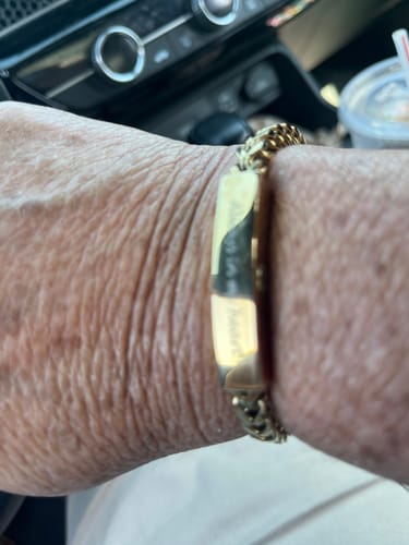 Customer photo review of Franco Link ID Urn Bracelet | 6MM