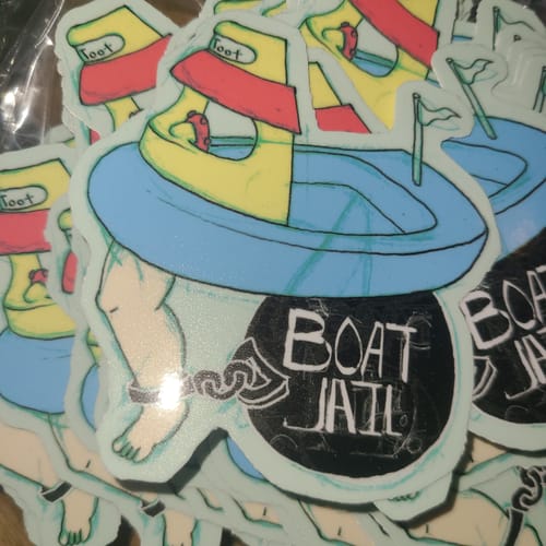 Customer photo review of 100 - 3.5" Custom Vinyl Stickers