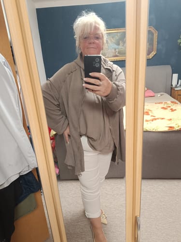 Customer photo review of LEA curvey Size Sweatshirt Jacke - verschiedene Farben