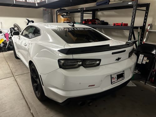 Customer photo review of 6th Gen Camaro Track Package Rear Spoiler