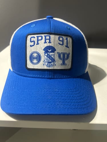 Customer photo review of Phi Beta Sigma Custom Trucker Chapter/Line Cap