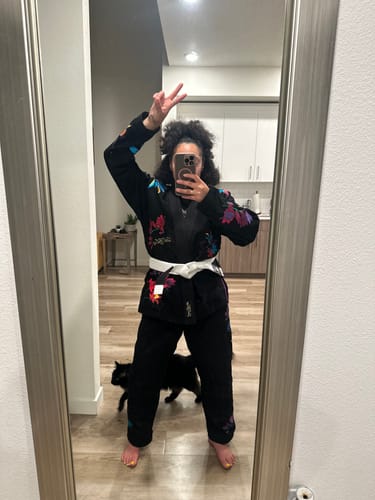 Customer photo review of Black Resort BJJ Gi By RollBliss
