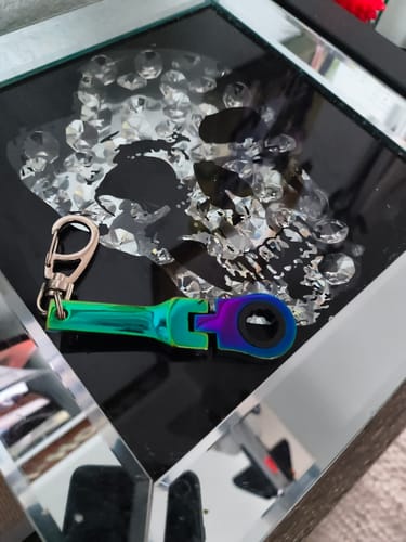Customer photo review of 10mm Wrench Keychain