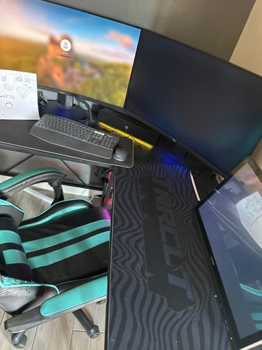 Customer photo review of WAVES DESK MAT