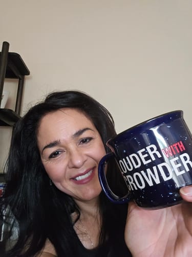 Customer photo review of FREE Louder With Crowder Mug