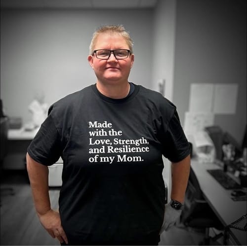 Customer photo review of Made with Love Unisex Premium T-shirt