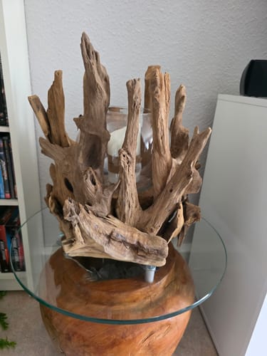 Customer photo review of Wurzel Kerzenständer VONDRO mit Glas